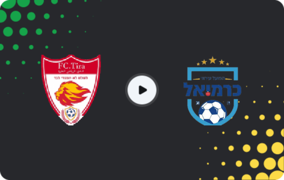 Where to watch Tira — Hapoel Ironi Karmiel, Liga Alef, 20.02.2026