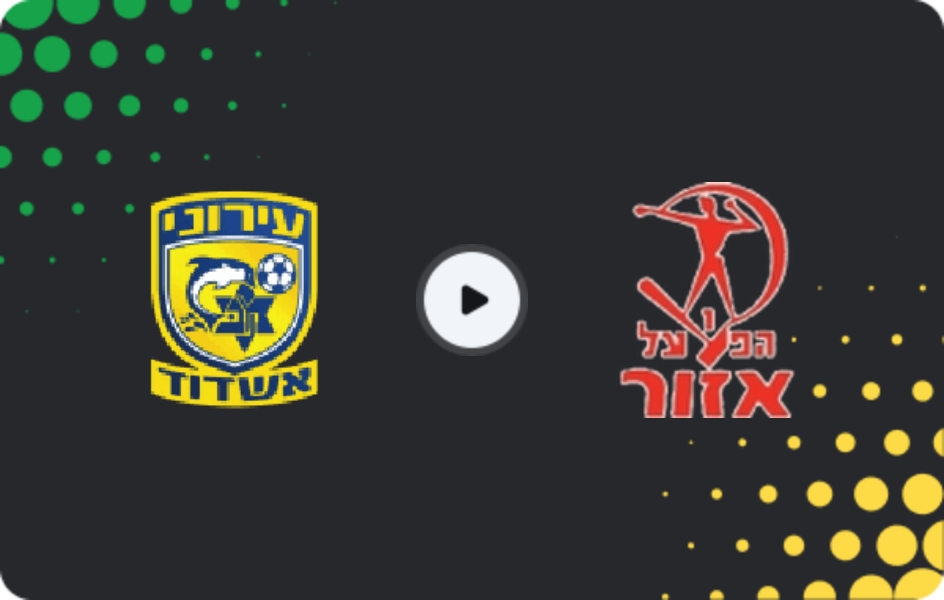 Where to watch Maccabi Ashdod — Hapoel Azor, Liga Alef, 20.02.2026
