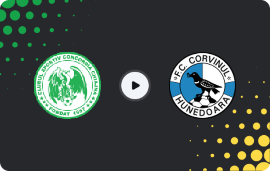 Where to watch Concordia — Corvinul Hunedoara, Liga 2, 21.02.2026