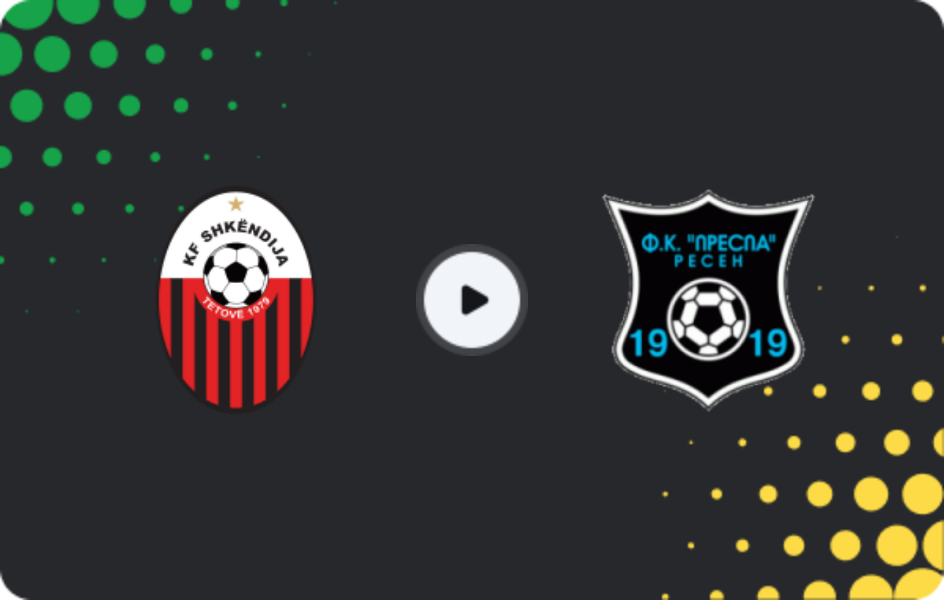 Where to watch Shkëndija Haraçinë — FK Prespa Resen, Second League, 21.02.2026