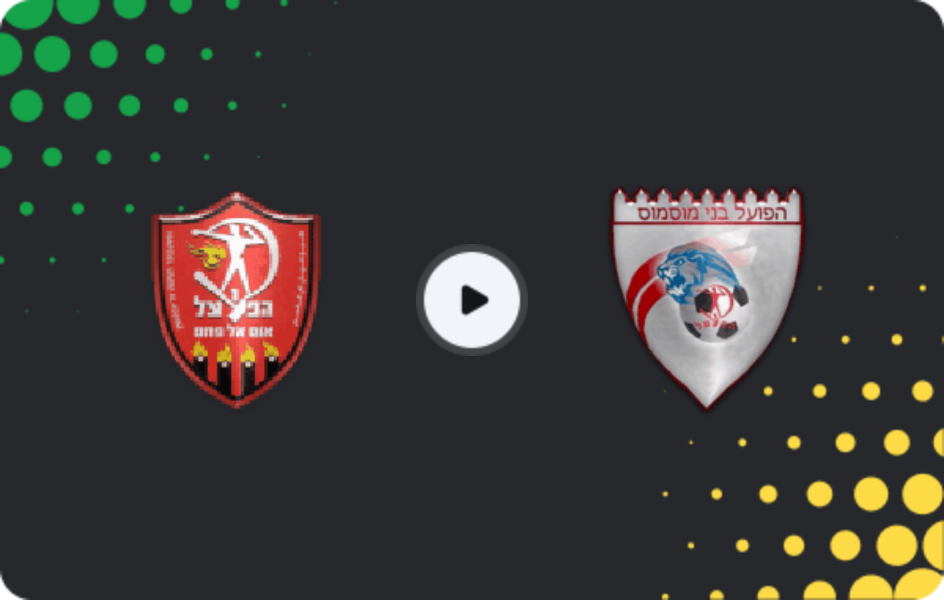 Where to watch Hapoel Umm al-Fahm — Hapoel Bnei Musmus, Liga Alef, 21.02.2026