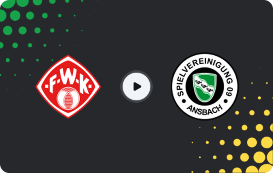 Where to watch Würzburger Kickers — Ansbach, Friendlies Clubs, 21.02.2026