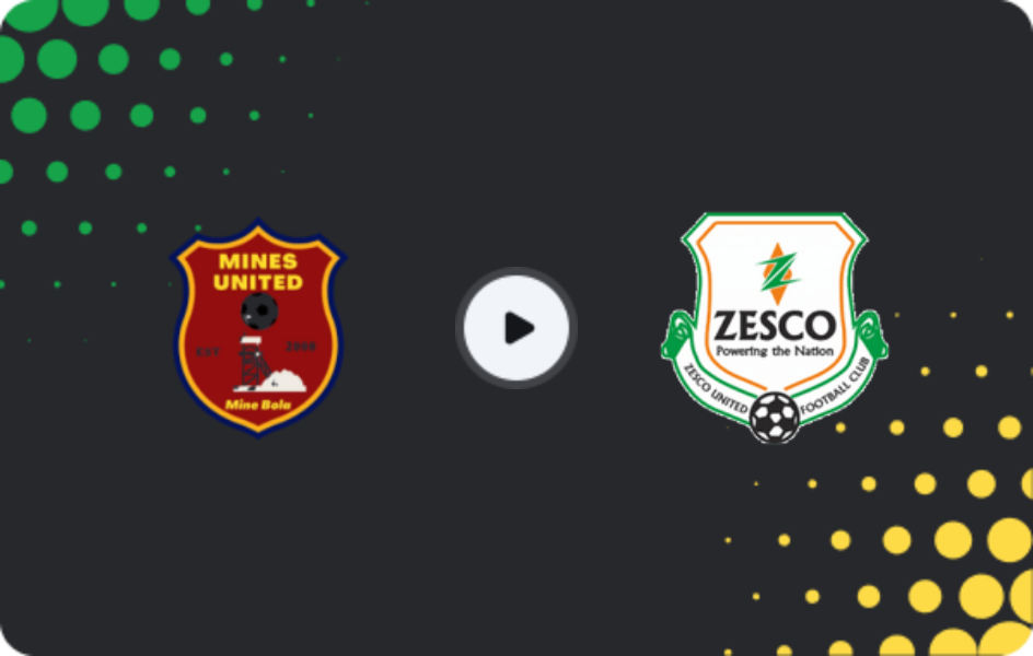 Where to watch Mines — ZESCO United, Super League, 21.02.2026
