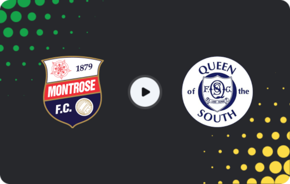 Where to watch Montrose — Queen of the South, League One, 21.02.2026
