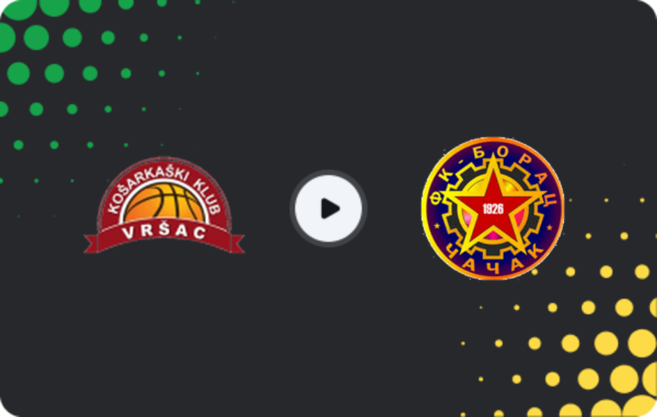 Where to watch OFK Vršac — Borac Cacak, Prva Liga, 21.02.2026