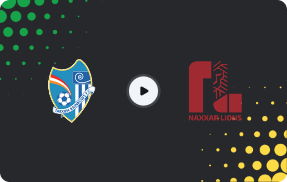 Where to watch Tarxien Rainbows — Naxxar Lions, Premier League, 21.02.2026