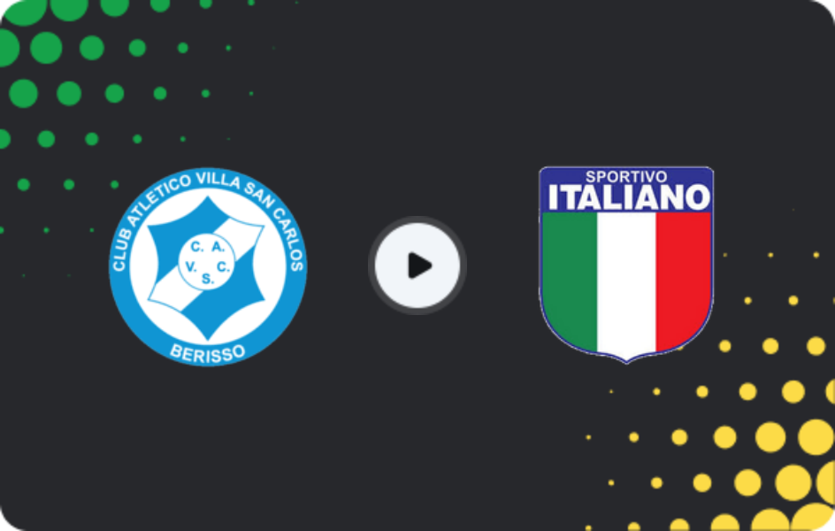 Where to watch Villa San Carlos — Sportivo Italiano, Primera B Metropolitana, 21.02.2026