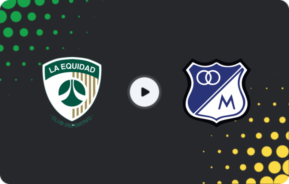 Where to watch La Equidad — Millonarios, Primera A, 22.02.2026