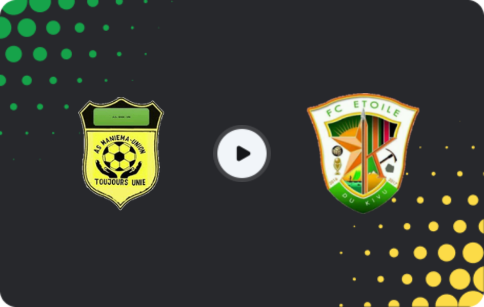 Where to watch Maniema Union — Etoile de Kivu, Ligue 1, 22.02.2026