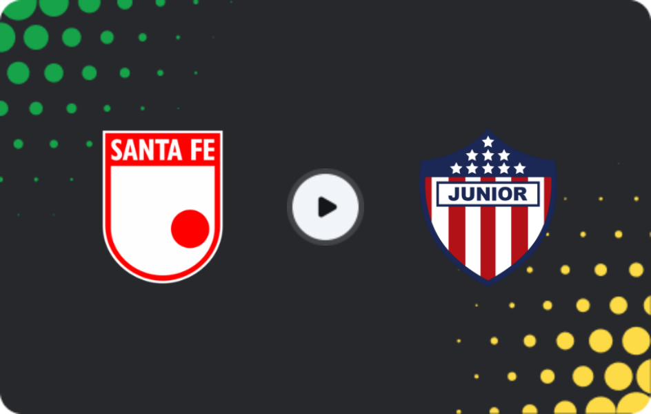 Where to watch Santa Fe — Junior Barranquilla, Primera A, 22.02.2026