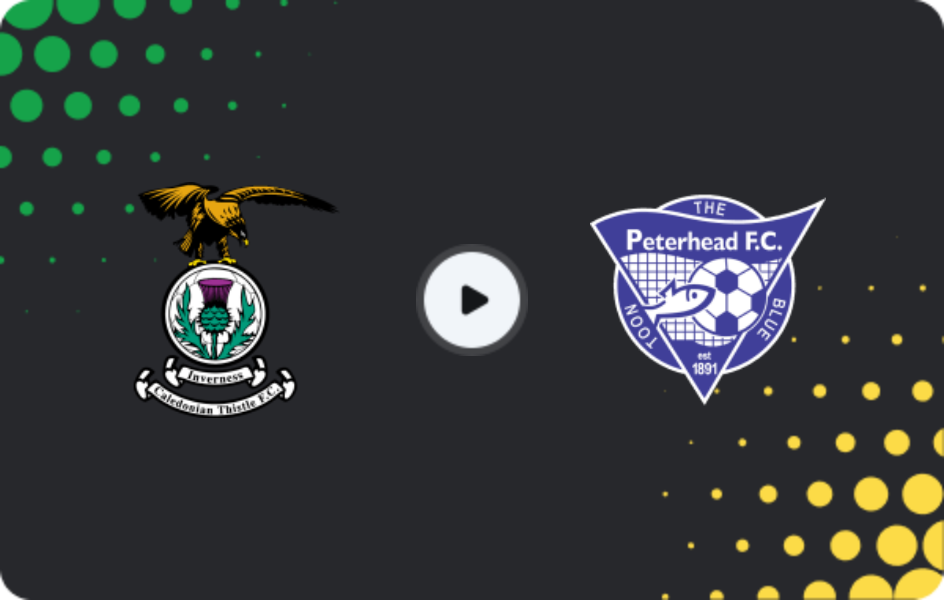Where to watch Inverness CT — Peterhead, League One, 24.02.2026