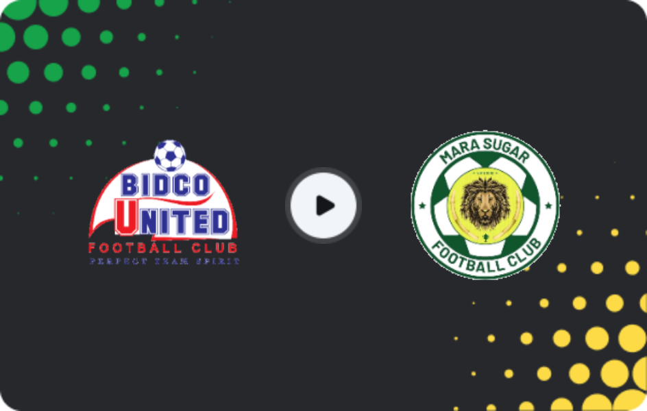 Where to watch Bidco United — Mara Sugar, Premier League, 25.02.2026