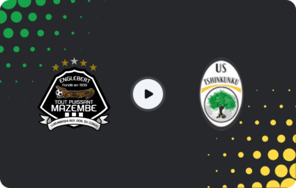 Where to watch TP Mazembe — Tshinkunku, Ligue 1, 25.02.2026