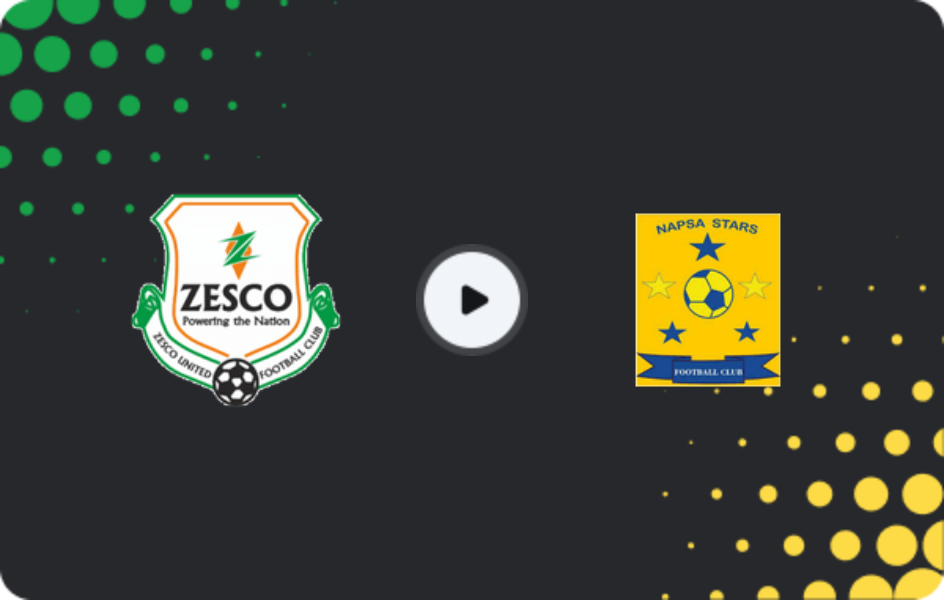 Where to watch ZESCO United — NAPSA Stars, Super League, 25.02.2026