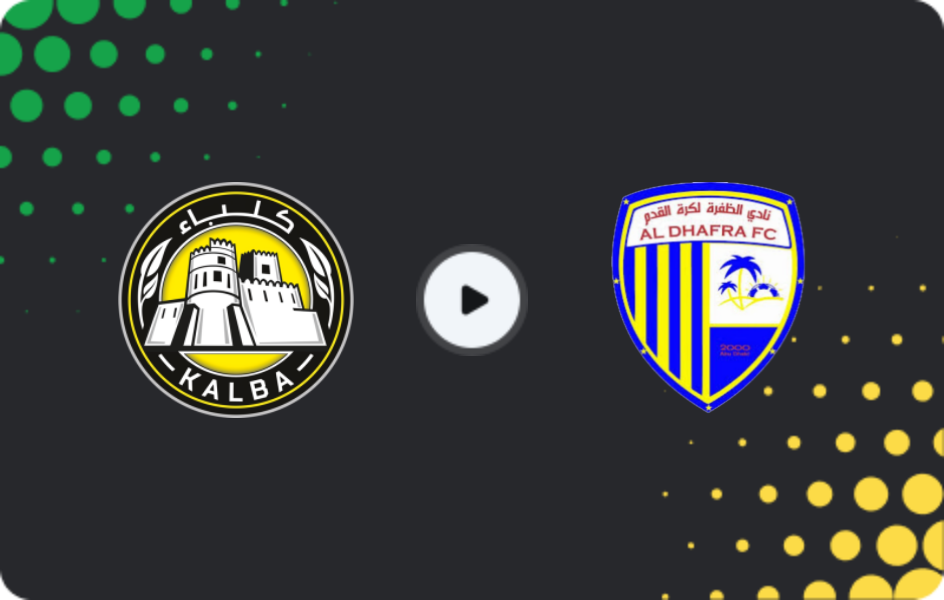 Where to watch Al-Ittihad Kalba — Al-Dhafra, Pro League, 26.02.2026
