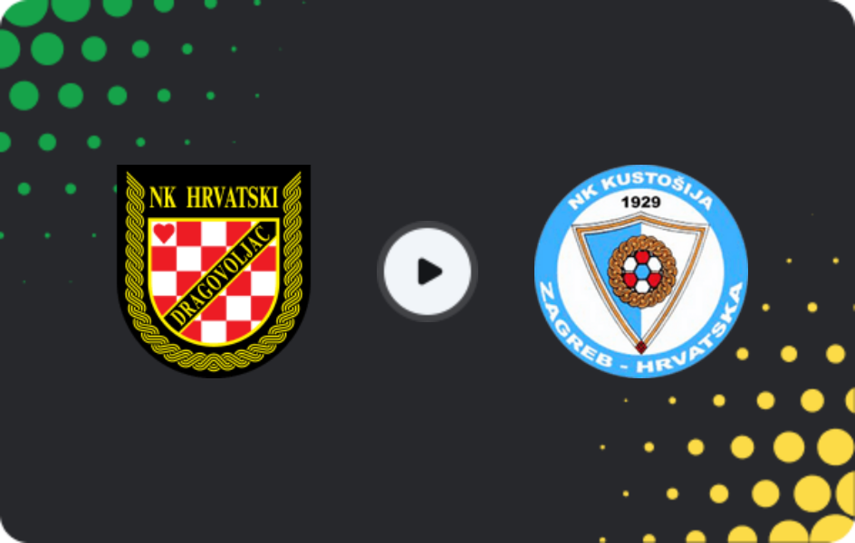 Where to watch Hrvatski Dragovoljac — Kustosija, Second NL, 27.02.2026