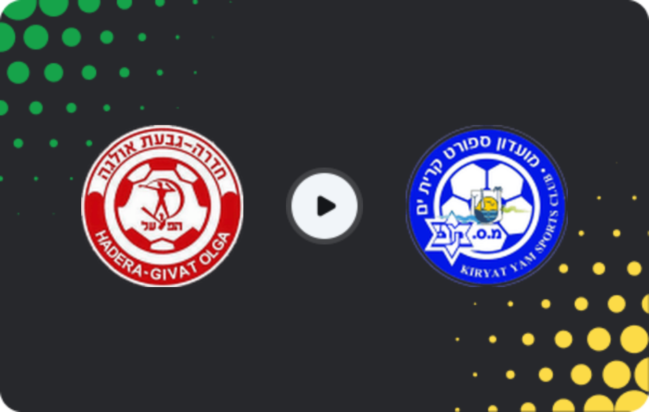 Where to watch Hapoel Hadera — Kiryat Yam SC, Liga Leumit, 27.02.2026