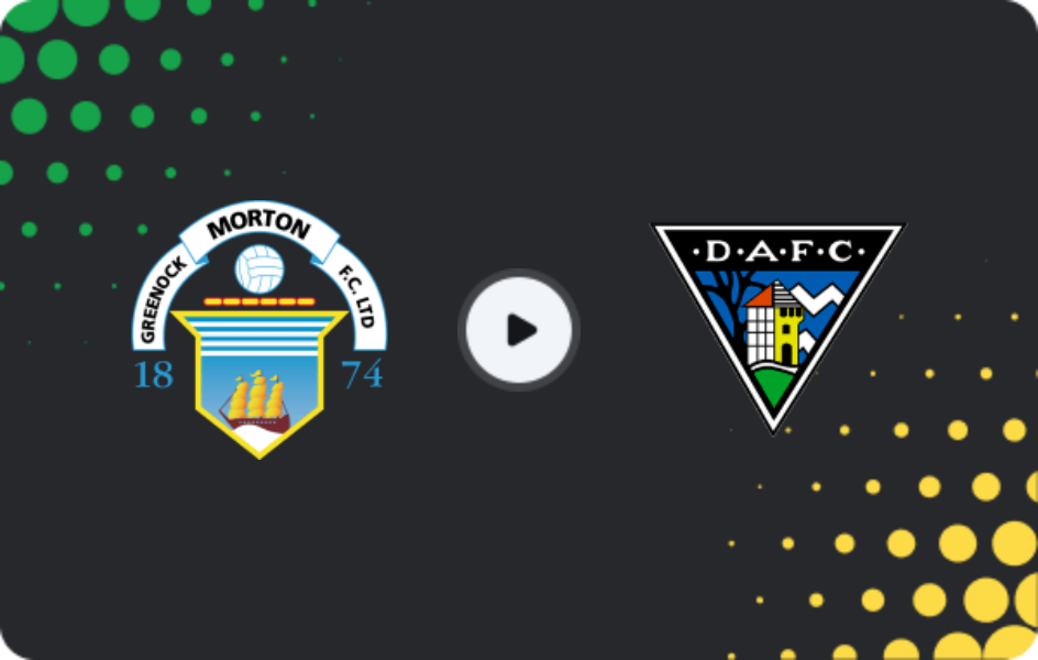 Where to watch Morton — Dunfermline, Championship, 17.02.2026