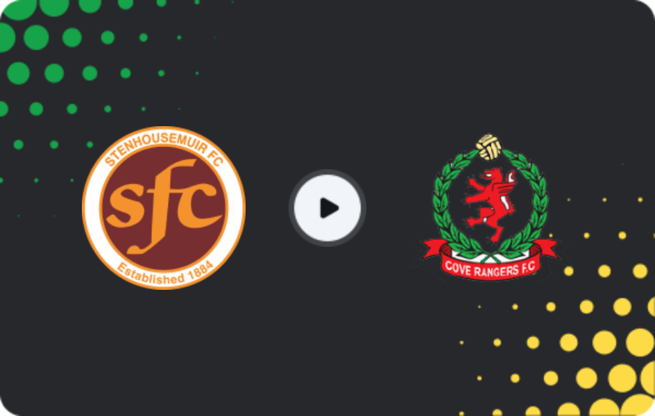 Where to watch Stenhousemuir — Cove Rangers, League One, 28.02.2026