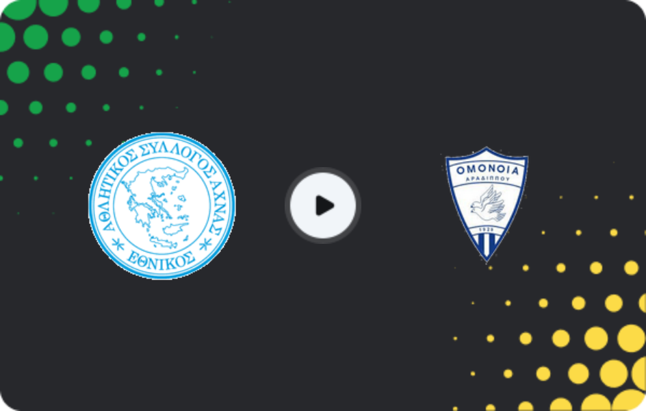 Where to watch Ethnikos Achna — Omonia Aradippou, 1. Division, 28.02.2026