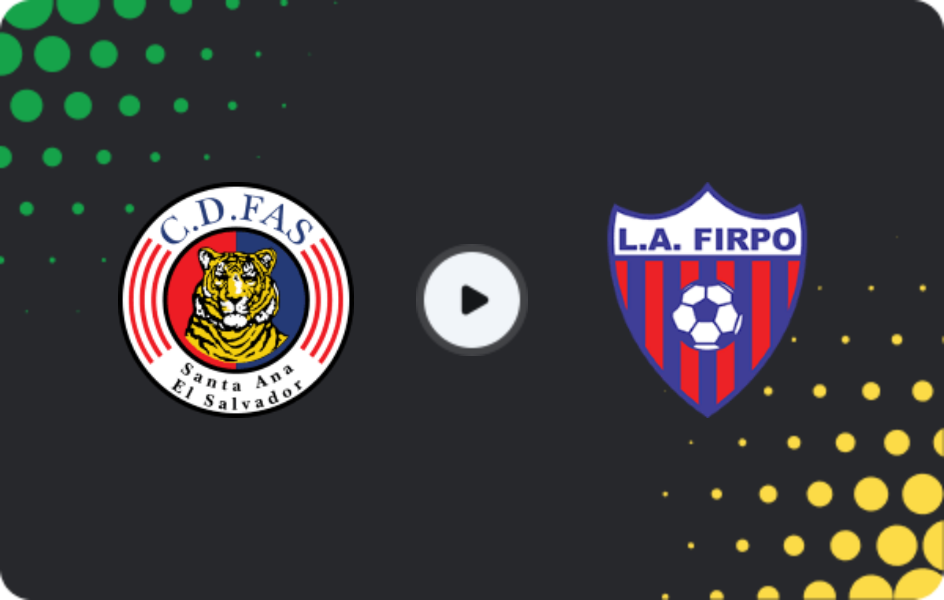 Where to watch FAS — Firpo, Primera Division, 28.02.2026