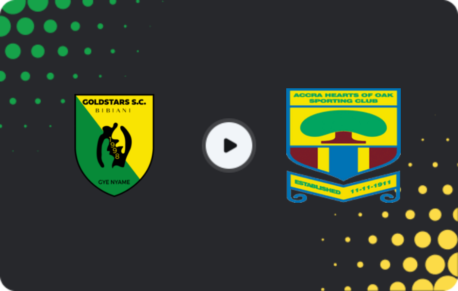 Where to watch Bibiani Gold Stars — Hearts of Oak, Premier League, 01.03.2026
