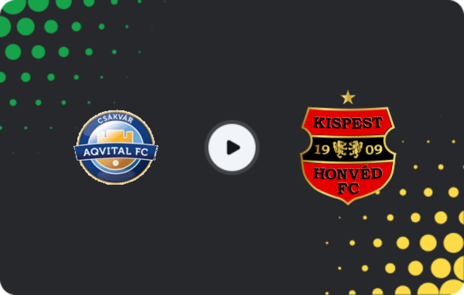 Where to watch Csakvar — Budapest Honved, NB II, 01.03.2026