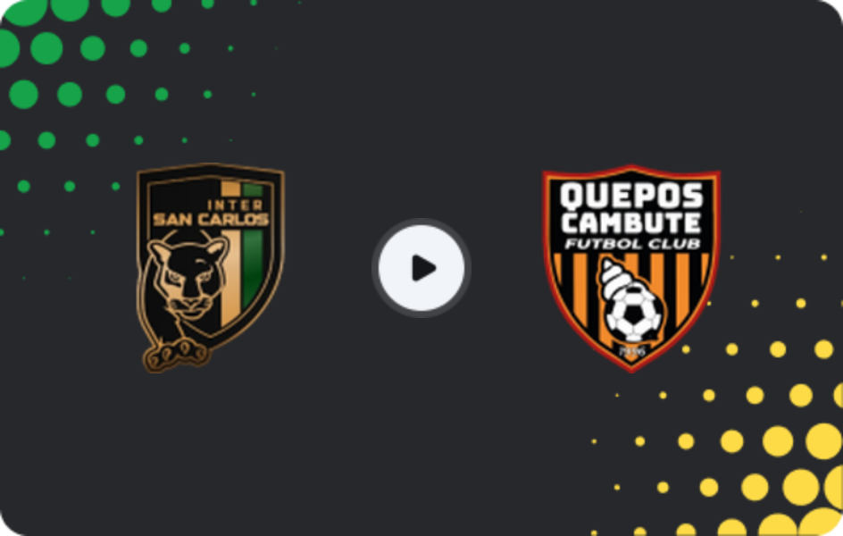 Where to watch Inter San Carlos — Quepos Cambute, Liga de Ascenso, 01.03.2026