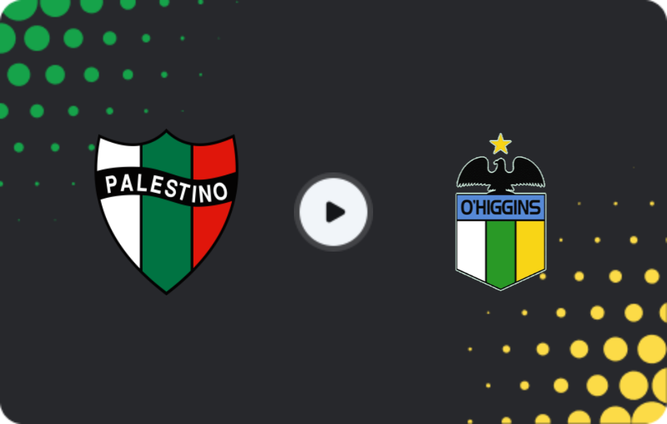 Where to watch Palestino — O'Higgins, Primera División, 01.03.2026