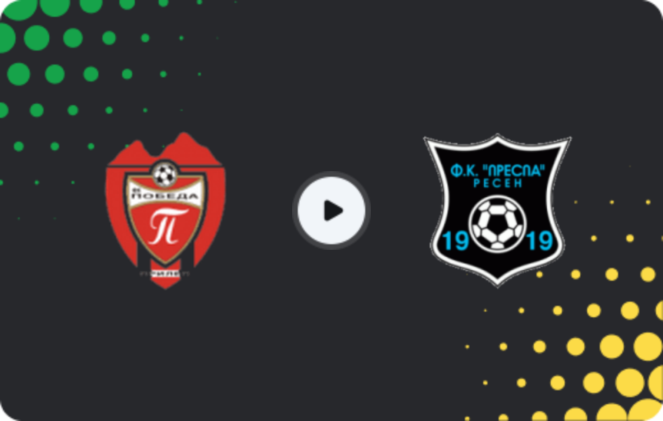 Where to watch Pobeda — FK Prespa Resen, Second League, 03.03.2026