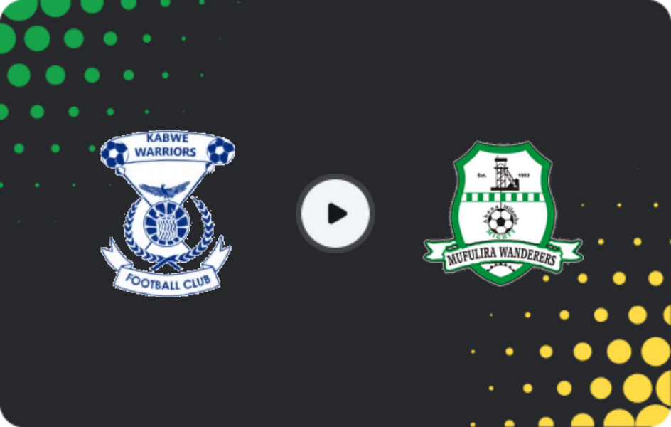 Where to watch Kabwe Warriors — Mufulira Wanderers, Super League, 04.03.2026