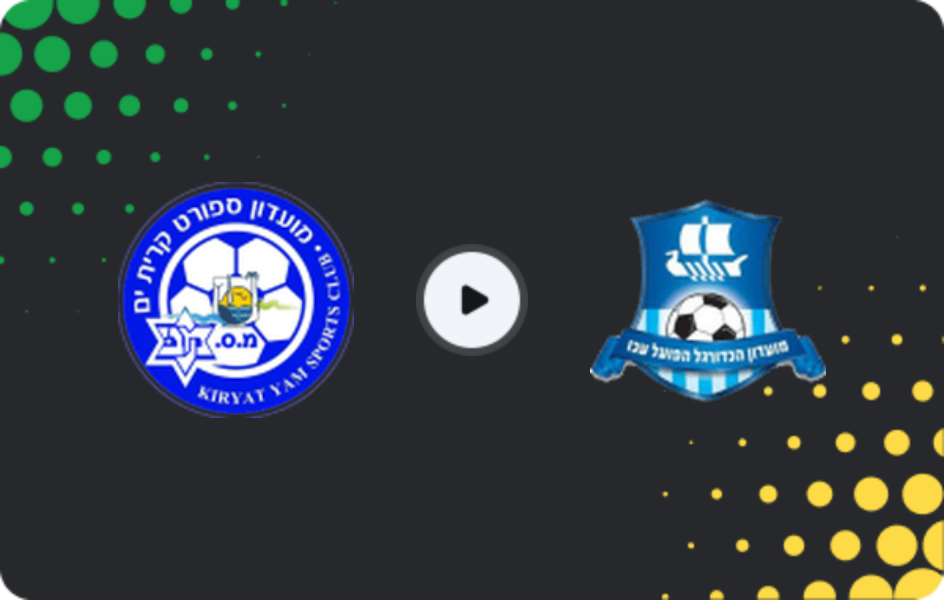 Where to watch Kiryat Yam SC — Hapoel Acre, Liga Leumit, 06.03.2026