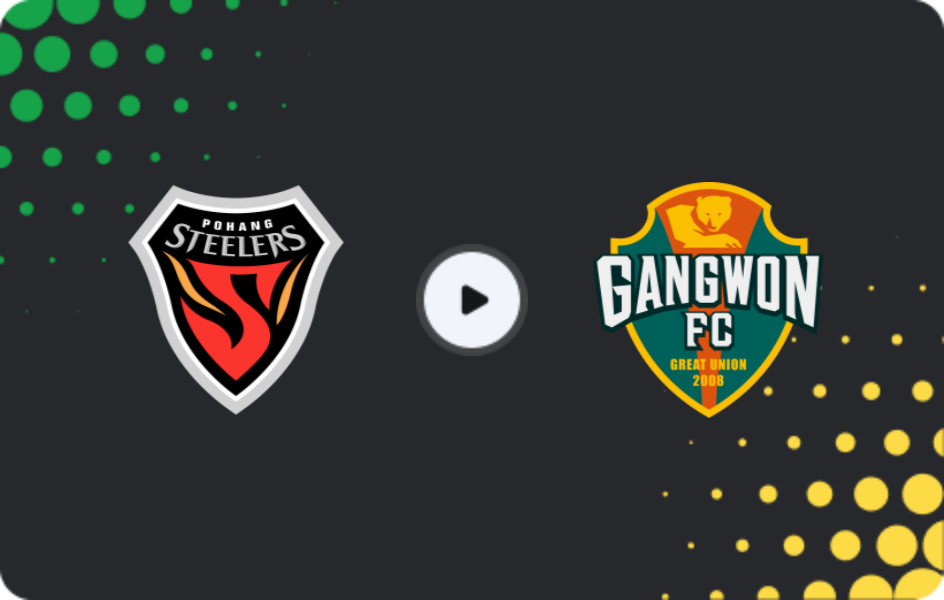 Where to watch Pohang Steelers — Gangwon FC, K-League 1, 07.03.2026