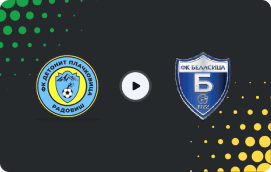 Where to watch Detonit Plachkovica — Belasica, Second League, 07.03.2026