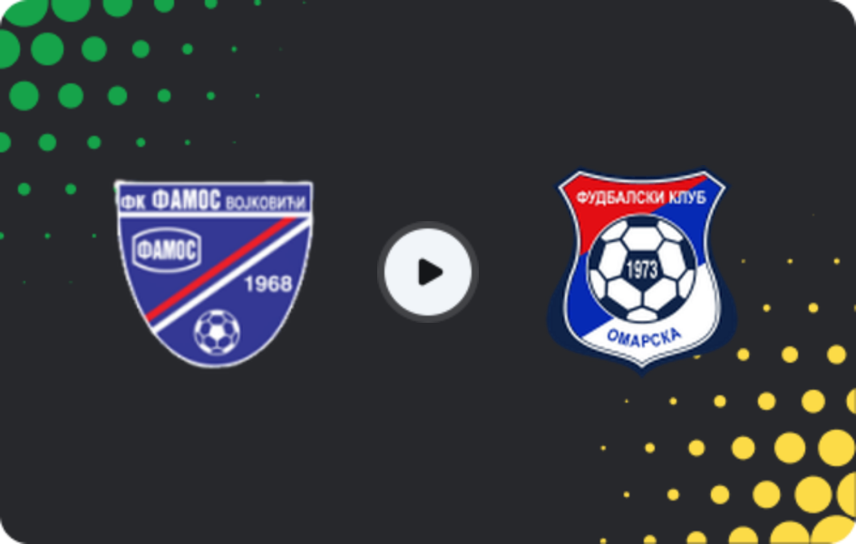 Where to watch Famos Vojkovići — Omarska, 1st League - RS, 07.03.2026