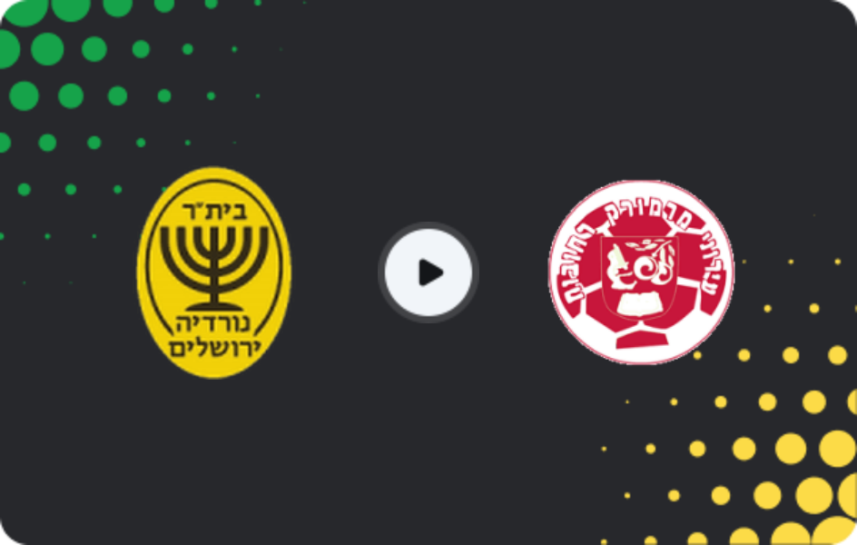 Where to watch Nordia Jerusalem — Hapoel Marmorek, Liga Alef, 07.03.2026