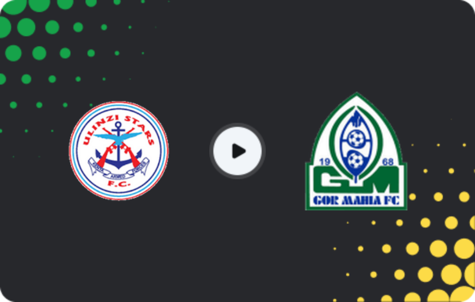 Where to watch Ulinzi Stars — GOR Mahia, Premier League, 07.03.2026