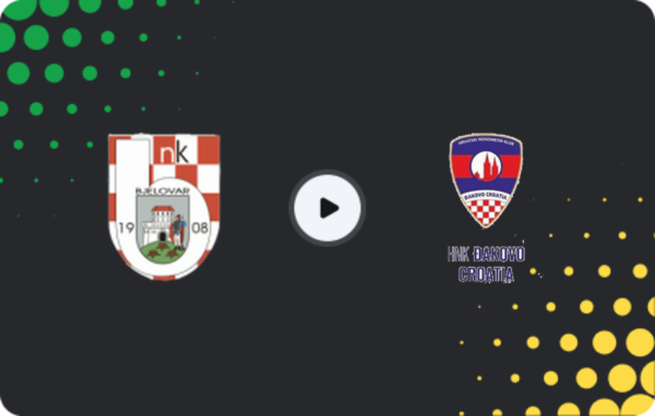 Where to watch Bjelovar — Dakovo-Croatia, Second NL, 07.03.2026