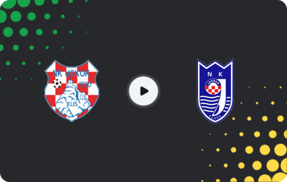 Where to watch Uskok Klis — Jadran LP, Second NL, 07.03.2026