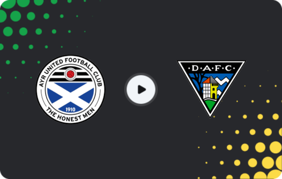 Where to watch Ayr Utd — Dunfermline, Championship, 07.03.2026