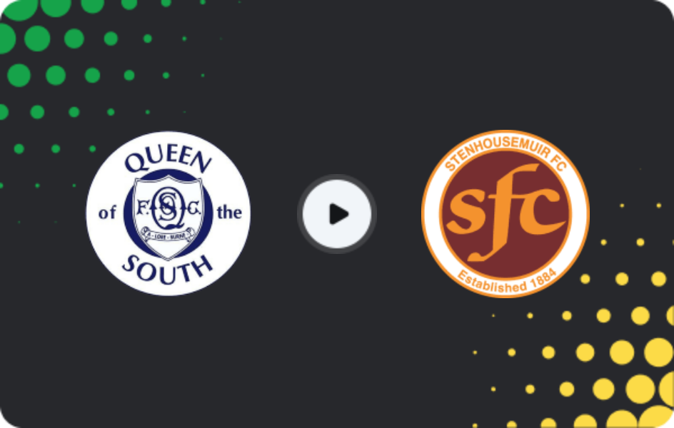 Where to watch Queen of the South — Stenhousemuir, League One, 07.03.2026
