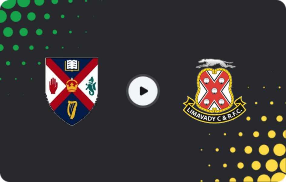 Where to watch Queen's University — Limavady United, Championship, 07.03.2026
