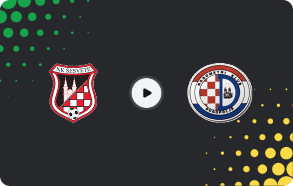 Where to watch Sesvete — Dugopolje, First NL, 07.03.2026