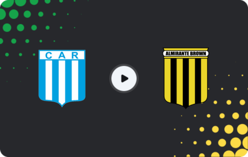 Where to watch Racing Cordoba — Almirante Brown, Primera Nacional, 07.03.2026
