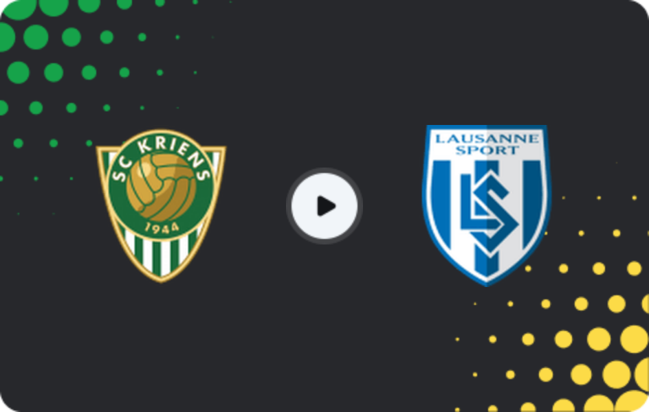Where to watch SC Kriens — Lausanne Sport II, 1. Liga Promotion, 07.03.2026