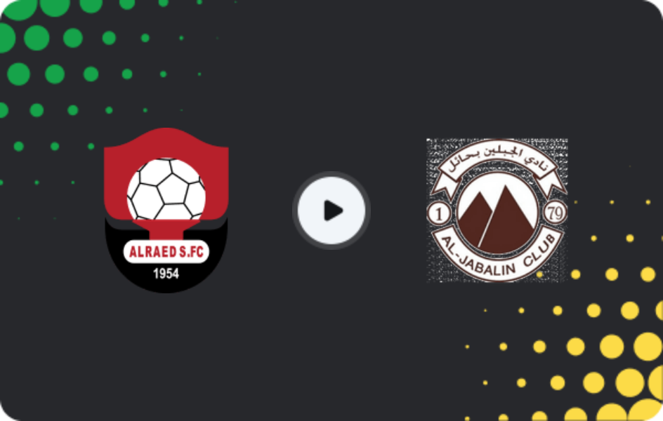 Where to watch Al-Raed — Al Jabalain, Division 1, 07.03.2026