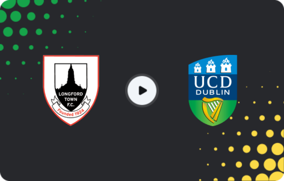 Where to watch Longford Town — UCD, First Division, 07.03.2026
