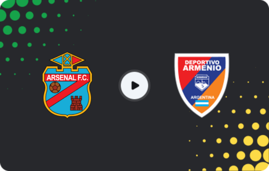 Where to watch Arsenal Sarandi — Deportivo Armenio, Primera B Metropolitana, 07.03.2026