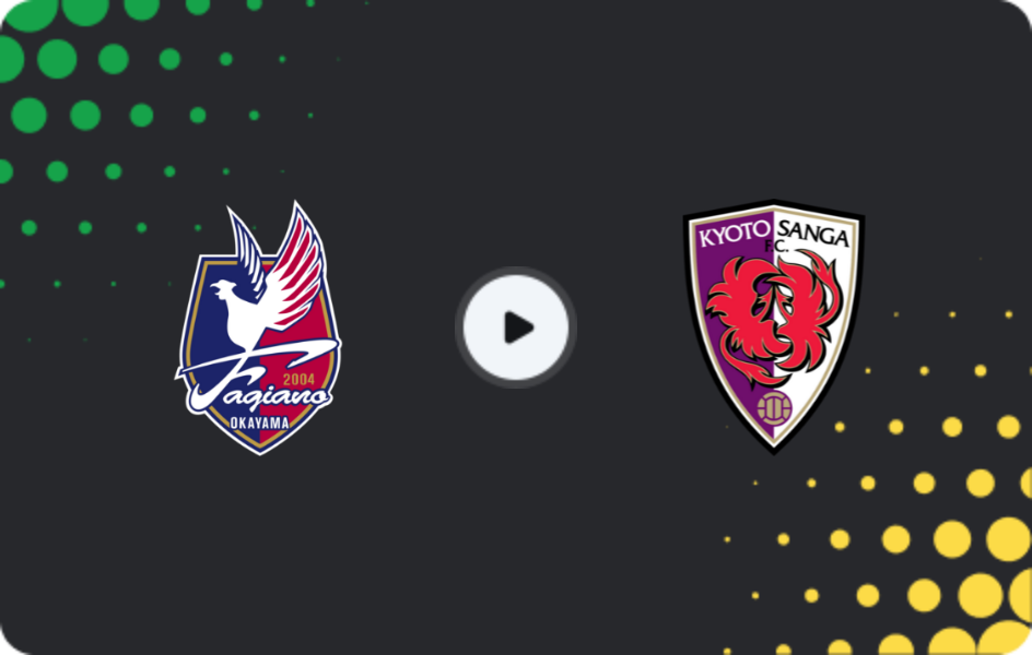 Where to watch Fagiano Okayama — Kyoto Sanga, J1 League, 08.03.2026