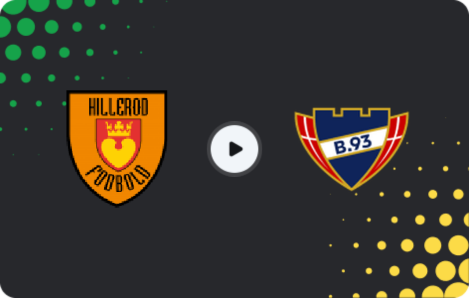 Where to watch Hillerød — B 93, 1. Division, 08.03.2026